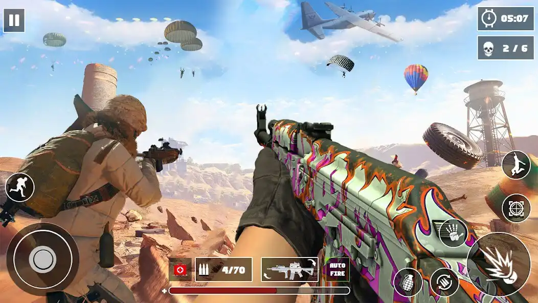 Play Fire Battleground Squad: Guns  and enjoy Fire Battleground Squad: Guns with UptoPlay
