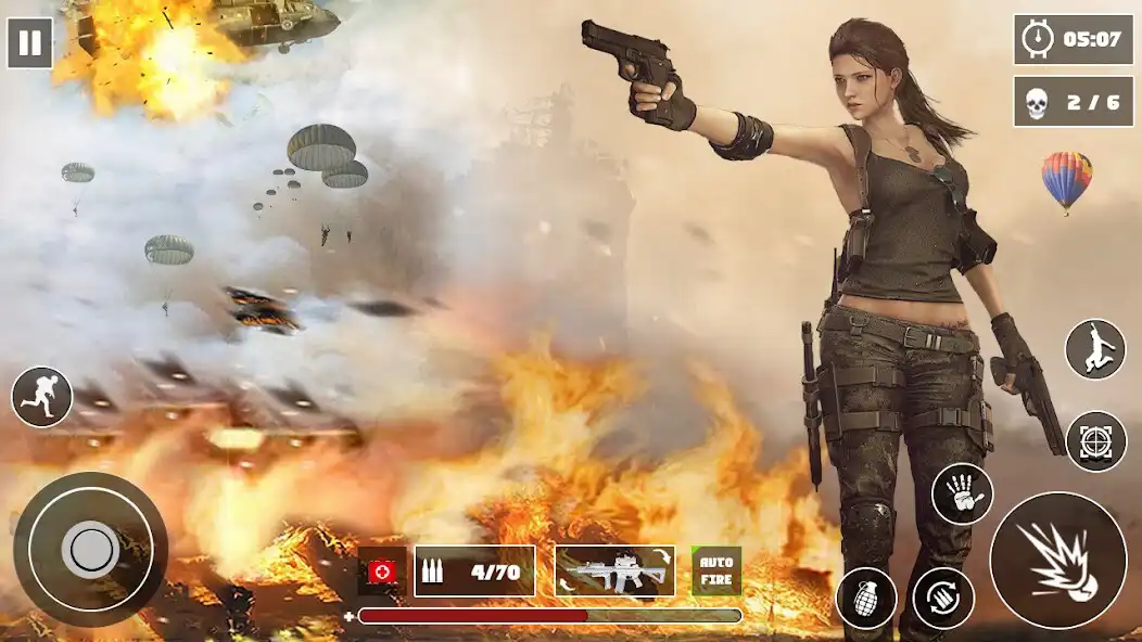 Play Fire Battleground Squad: Guns as an online game Fire Battleground Squad: Guns with UptoPlay