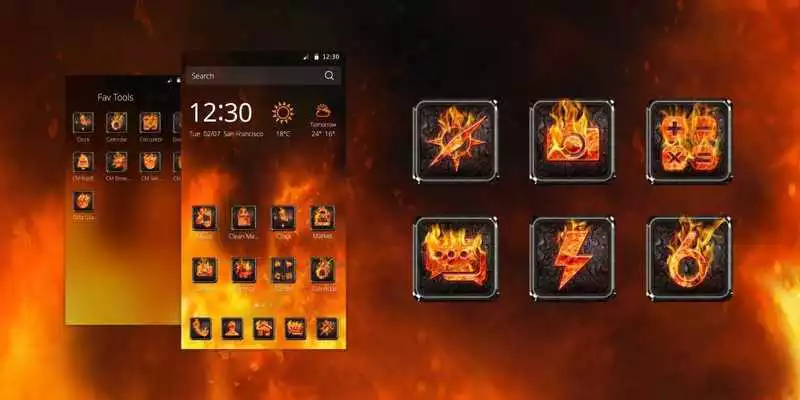 Play Fire CM Launcher Theme