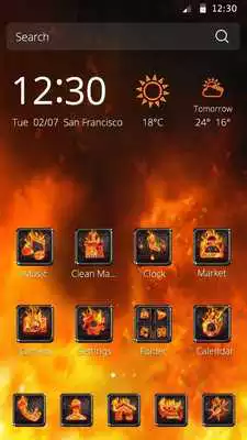 Play Fire CM Launcher Theme