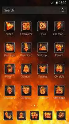 Play Fire CM Launcher Theme