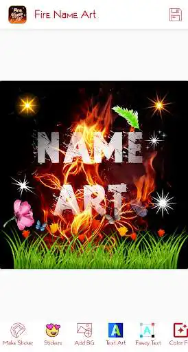 Play Fire Effect Name Art Maker  and enjoy Fire Effect Name Art Maker with UptoPlay