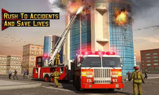 Play Fire Engine Truck Driving Sim as an online game Fire Engine Truck Driving Sim with UptoPlay