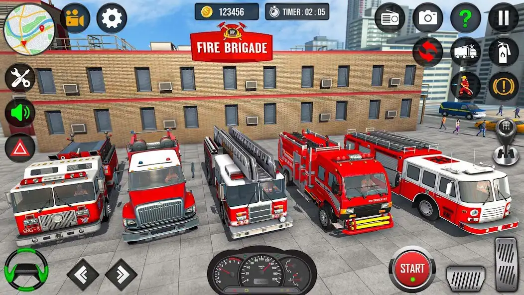 Play Firefighter Fire Truck Game 3D  and enjoy Firefighter Fire Truck Game 3D with UptoPlay