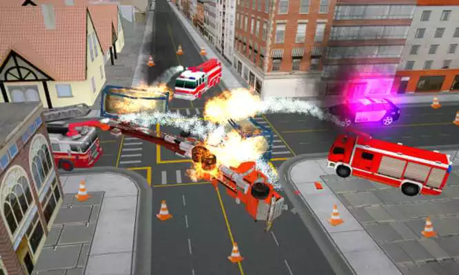 Play Fire Fighter Sim 911 as an online game Fire Fighter Sim 911 with UptoPlay