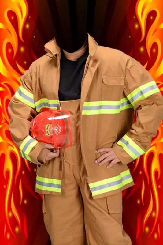 Play Firefighter Suit Photo Maker