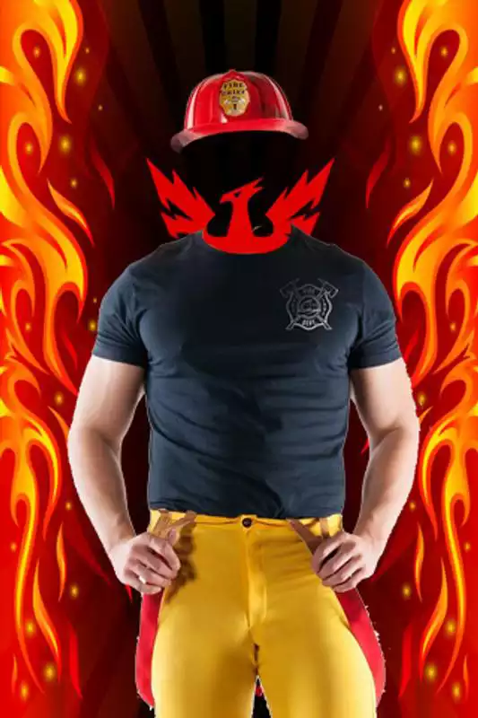 Play Firefighter Suit Photo Maker