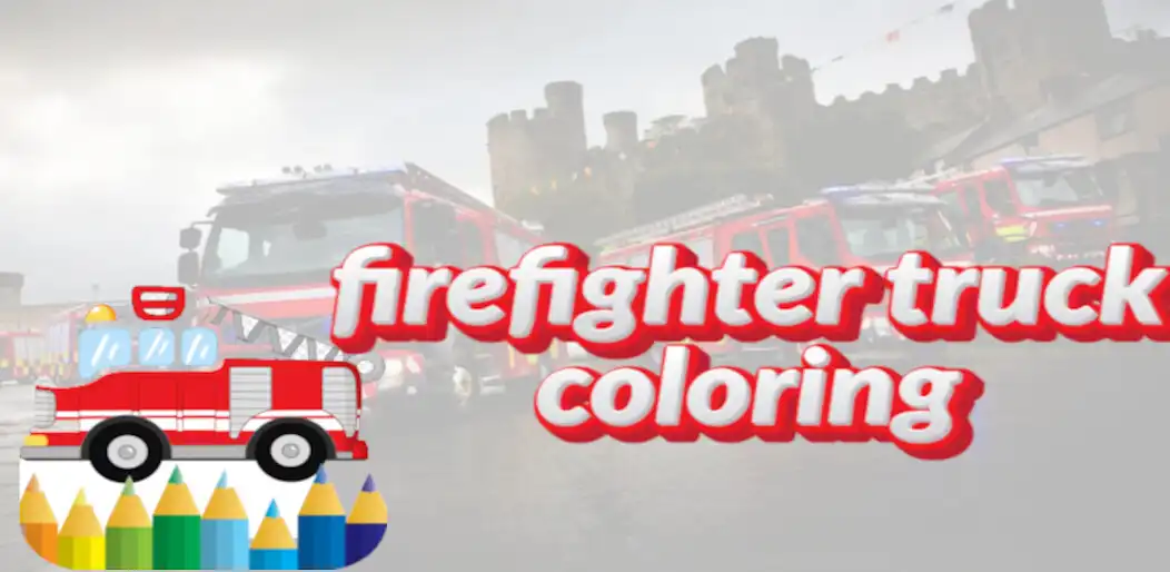 Play firefighter truck coloring as an online game firefighter truck coloring with UptoPlay