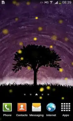 Play Fireflies Night Love LWP