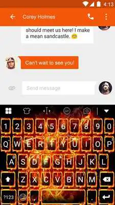 Play Fire Flower Eva Keyboard -Gif