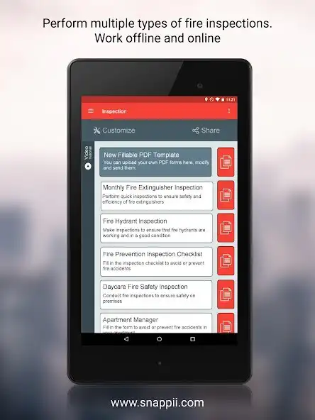Play APK Fire Inspection  and enjoy Fire Inspection with UptoPlay com.snappii_corp.fire_inspection