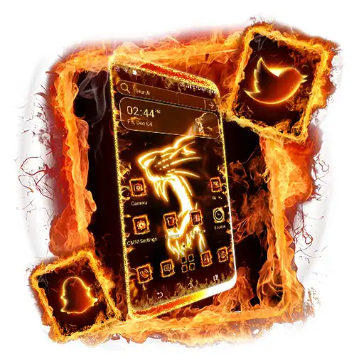 Play Fire Lion Launcher Theme APK Play Fire Lion Launcher Theme APK