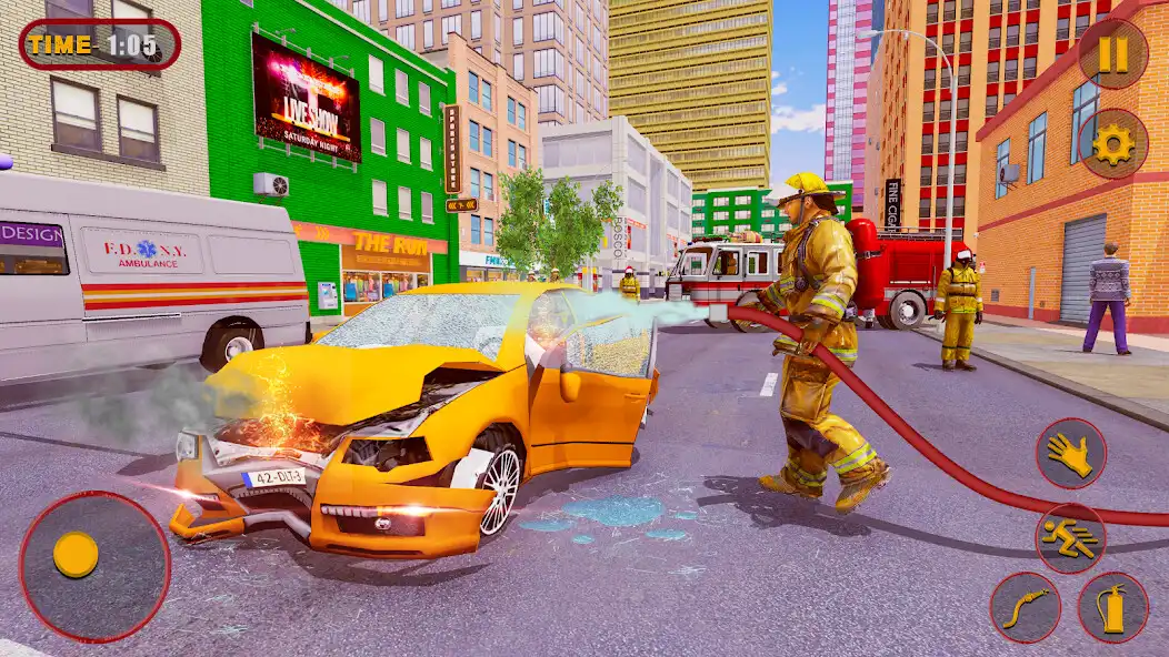 Play fireman firefighter simulator as an online game fireman firefighter simulator with UptoPlay
