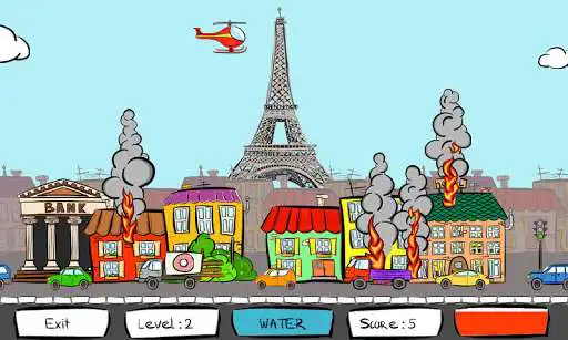 Play Fireman Helicopter as an online game Fireman Helicopter with UptoPlay