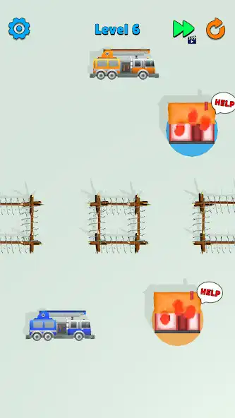Play Fireman Rush: Draw Puzzle as an online game Fireman Rush: Draw Puzzle with UptoPlay