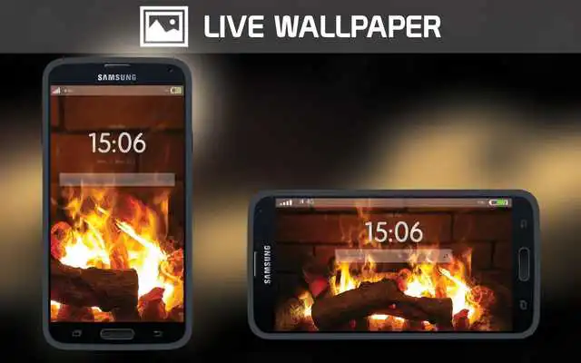 Play Fireplace Ambience WALLPAPER