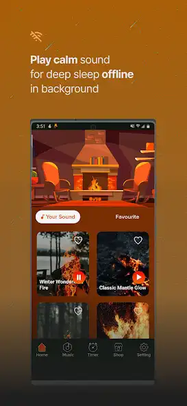 Play Fireplace: Relax  Sleep  and enjoy Fireplace: Relax  Sleep with UptoPlay