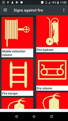Play Fire signs - occupational safety as an online game Fire signs - occupational safety with UptoPlay
