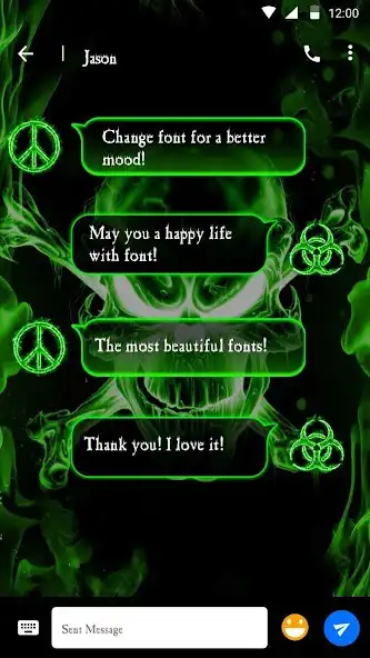 Play Fire Skull Font for FlipFont ,Cool Fonts Text Free as an online game Fire Skull Font for FlipFont ,Cool Fonts Text Free with UptoPlay
