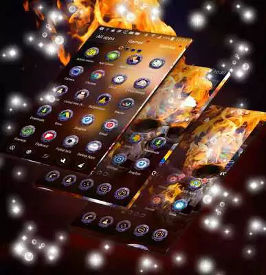 Play Fire Skull Wallpaper  Icons