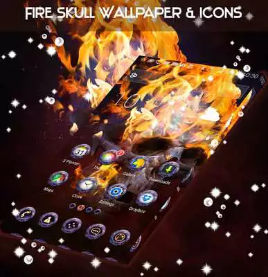 Play Fire Skull Wallpaper  Icons