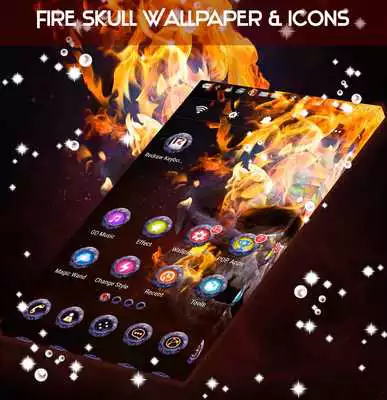 Play Fire Skull Wallpaper  Icons