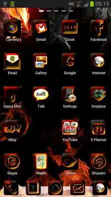Play Fire Style Theme GO  Launcher