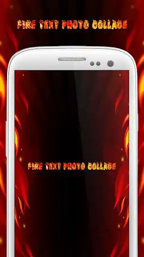 Play Fire Text Photo Collage as an online game Fire Text Photo Collage with UptoPlay