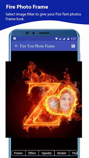 Play Fire Text Photo Editor