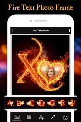Play Fire Text Photo Editor