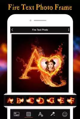 Play Fire Text Photo Editor