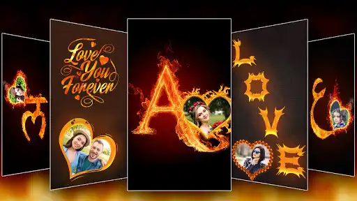 Play Fire Text Photo Frame App  and enjoy Fire Text Photo Frame App with UptoPlay