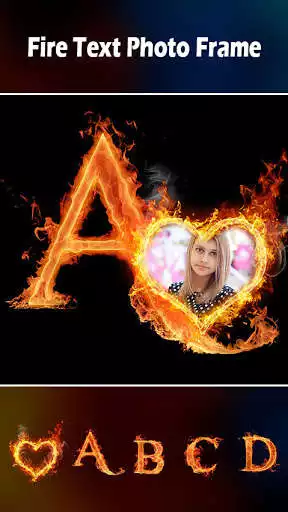 Play Fire Text Photo Frame : Cut Paste Editor  and enjoy Fire Text Photo Frame : Cut Paste Editor with UptoPlay