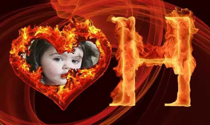 Play Fire Text Photo Frames New