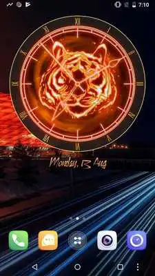 Play Fire Tiger Analog Clock