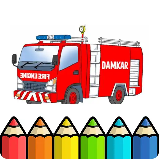 Play fire truck coloring book APK Play fire truck coloring book APK