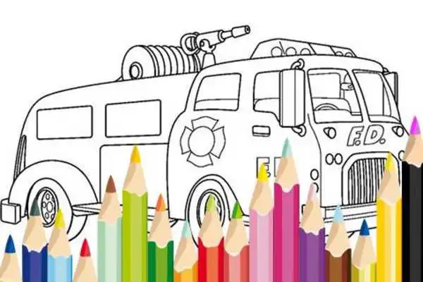 Play Fire Truck Emergency Coloring