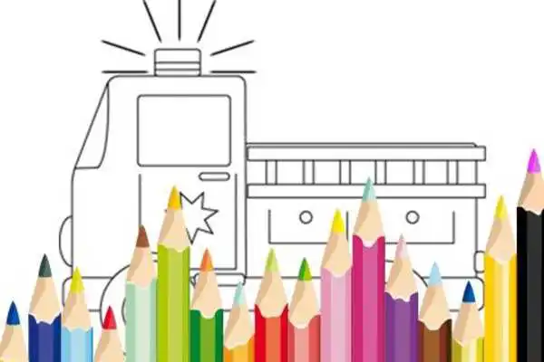 Play Fire Truck Emergency Coloring