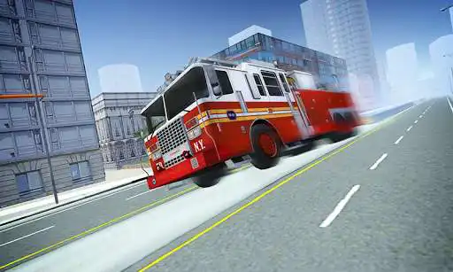 Play Fire Truck Simulator 2016 as an online game Fire Truck Simulator 2016 with UptoPlay