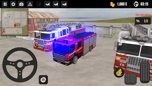 Play FIRE TRUCK SIMULATOR as an online game FIRE TRUCK SIMULATOR with UptoPlay