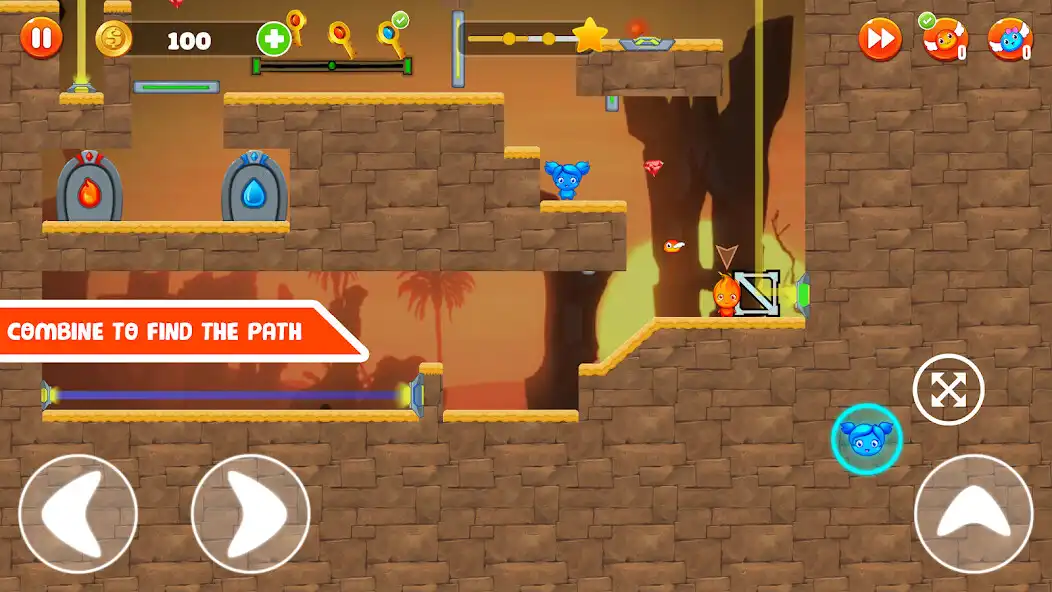Play Fire  Water:  Love Story as an online game Fire  Water:  Love Story with UptoPlay