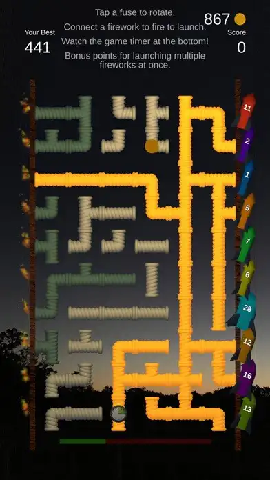 Play FireworkFuse as an online game FireworkFuse with UptoPlay