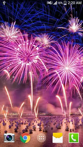 Play Fireworks Live Wallpaper Pro as an online game Fireworks Live Wallpaper Pro with UptoPlay