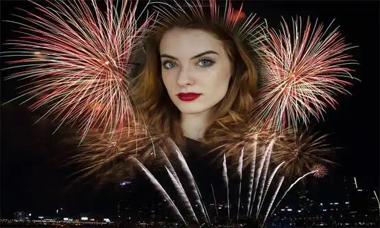 Play Fireworks Photo Frame