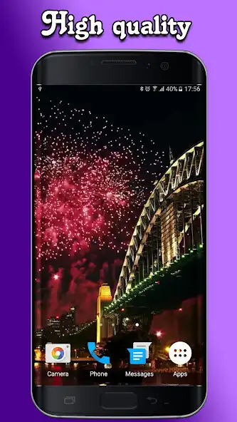 Play Fireworks PRO Video Wallpaper as an online game Fireworks PRO Video Wallpaper with UptoPlay