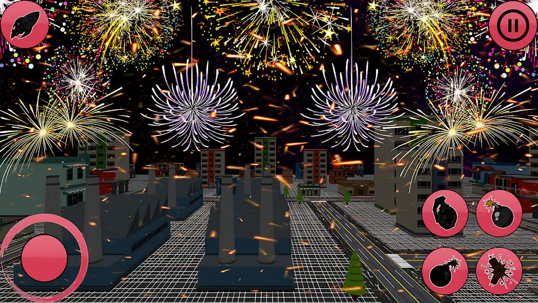 Play Fireworks Pyro Play Light 3D as an online game Fireworks Pyro Play Light 3D with UptoPlay