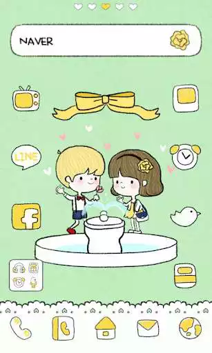 Play APK Firstdate dodol launcher theme  and enjoy Firstdate dodol launcher theme with UptoPlay com.iconnect.launcher.theme.TomiJuni.FirstDate