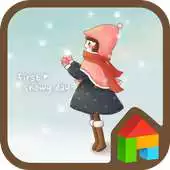 Free play online First snowy day Dodol Theme APK