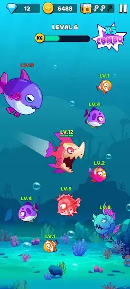 Play Fish Battle.io as an online game Fish Battle.io with UptoPlay