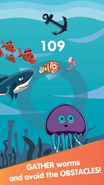 Play Fish Eat Worms: Tap Tap Arcade  and enjoy Fish Eat Worms: Tap Tap Arcade with UptoPlay